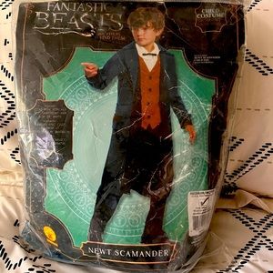 Newt Scamander Fantastic Beasts Costume Size Medium Kids